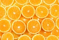 Ripe oranges sliced round slices fruit