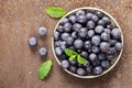 Ripe organic berry blueberries