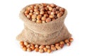 Ripe organic hazelnuts Royalty Free Stock Photo