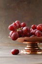 Ripe organic red grapes Royalty Free Stock Photo
