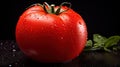 ripe organic tomato red Royalty Free Stock Photo