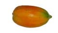ripe papaya fruit, isolated on white background Royalty Free Stock Photo