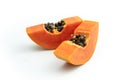 Ripe papaya is a healthy fruit. Properties as medicine. Use as a diuretic, diuretic to help heal laxative. The name is scientific