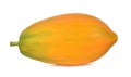 Ripe papaya isolated on a white background