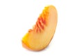 Ripe peach slice