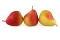 Ripe pears isolated on white background Royalty Free Stock Photo