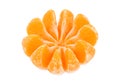 Ripe peeled mandarin ()