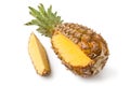 Ripe pineapple with slice