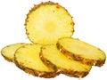 Ripe pineapple slice close up Royalty Free Stock Photo