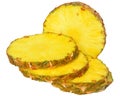 Ripe pineapple slice