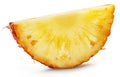 Ripe pineapple and pineapple slices isolated on white background. File contains clipping path Royalty Free Stock Photo