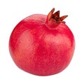 Ripe pomegranate fruit isolated on white background Royalty Free Stock Photo
