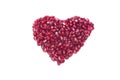 Ripe pomegranate heart of seeds Royalty Free Stock Photo