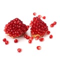 Ripe pomegranate piece Royalty Free Stock Photo