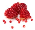 Ripe pomegranate piece Royalty Free Stock Photo
