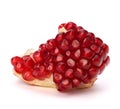 Ripe pomegranate piece Royalty Free Stock Photo