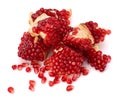 Ripe pomegranate piece Royalty Free Stock Photo