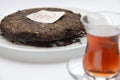 Ripe puer tea cake Royalty Free Stock Photo