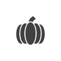 Ripe pumpkin vector icon