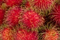 Ripe Rambutans fruit Close up Royalty Free Stock Photo