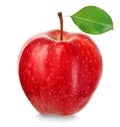 Ripe red apple isolated on a white background Royalty Free Stock Photo