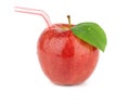 Ripe red apple juice Royalty Free Stock Photo