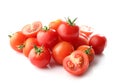 Ripe red cherry tomatoes pile Royalty Free Stock Photo