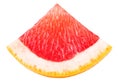 Ripe red grapefruit isolated on white background. Grapefruit citrus fruit Royalty Free Stock Photo