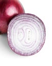 Ripe red onion slice Royalty Free Stock Photo