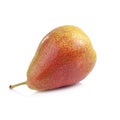Ripe red pear fruit isolated on white background Royalty Free Stock Photo