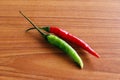 Ripe red peppers Royalty Free Stock Photo