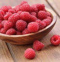 Ripe red raspberries Royalty Free Stock Photo