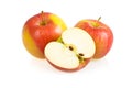 Ripe Red Sliced Apple Isolated Royalty Free Stock Photo