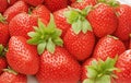 Ripe, red strawberries close-up Royalty Free Stock Photo