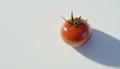 Ripe Red Tomato on White Background Royalty Free Stock Photo