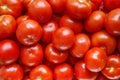 Ripe red tomatoes vegetables background