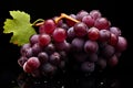 Ripe Red wine grapes. Generate Ai Royalty Free Stock Photo