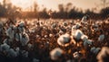 Ripe seed head in fluffy meadow grass generated by AI Royalty Free Stock Photo