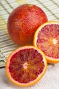 Ripe sliced blood orange