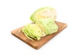 Ripe Sliced Cabbage Isolated Royalty Free Stock Photo