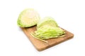 Ripe Sliced Cabbage Isolated Royalty Free Stock Photo