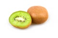 Ripe Sliced Kiwi Fruit Isolated Royalty Free Stock Photo