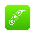 Ripe soybean icon digital green