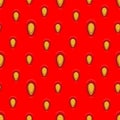 Ripe strawberries. seamless pattern. abstract background. vector ornament. Royalty Free Stock Photo