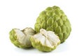 Ripe sugar Apple custard apple fruit isolated on white background