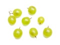 Ripe sweet grapes on white background Royalty Free Stock Photo