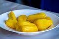 Ripe and Sweet Jack Fruit on the Table, Fresh and Healthy Tasty Tropical fruit Royalty Free Stock Photo