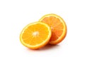 Ripe sweet mandarin isolated on white background Royalty Free Stock Photo