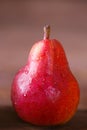 Ripe sweet pears on a wooden background. Royalty Free Stock Photo