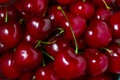Ripe sweet red cherries background Royalty Free Stock Photo